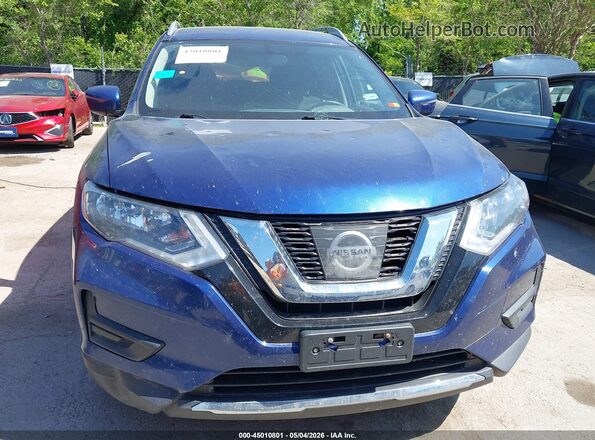 KNMAT2MV3HP603296 2017 NISSAN ROGUE Blue Вид щитка приладів