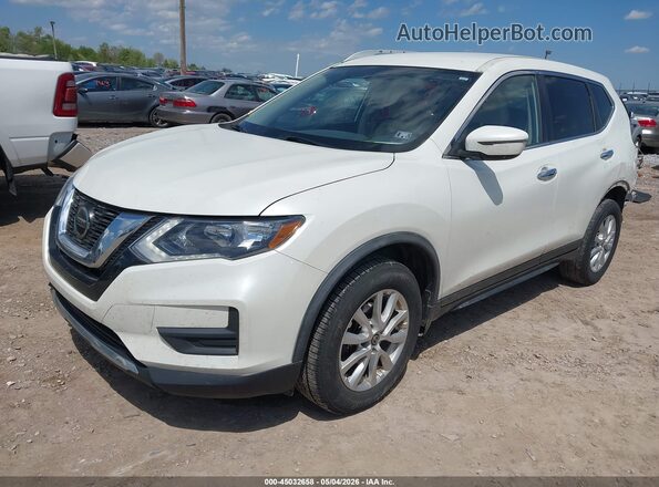 KNMAT2MV3JP612490 2018 NISSAN ROGUE White Առջևի ձախ երեք քառորդ տեսարան