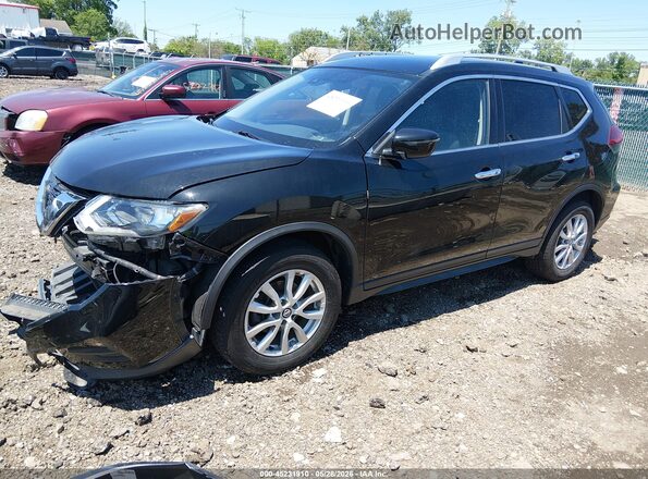 KNMAT2MV3KP558657 2019 NISSAN ROGUE Black წინა მარცხენა ხედი სამი მეოთხედიდან