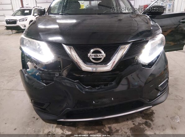 KNMAT2MV4GP676496 2016 NISSAN ROGUE Black Դիմացի տեսք