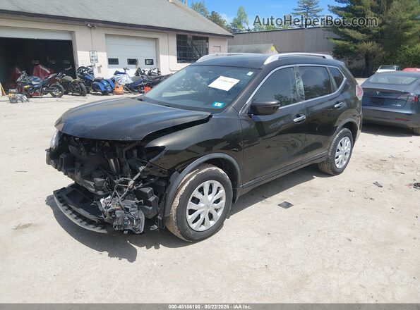 KNMAT2MV4GP679754 2016 NISSAN ROGUE Black წინა მარცხენა ხედი სამი მეოთხედიდან