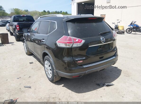 KNMAT2MV4GP679754 2016 NISSAN ROGUE Black უკანა მარცხენა