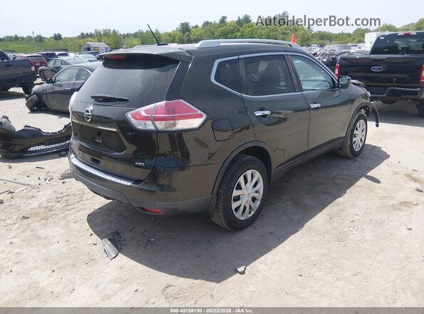 KNMAT2MV4GP679754 2016 NISSAN ROGUE Black უკანა მარჯვენა