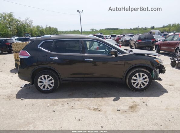 KNMAT2MV4GP679754 2016 NISSAN ROGUE Black უკანა სალონის ხედი