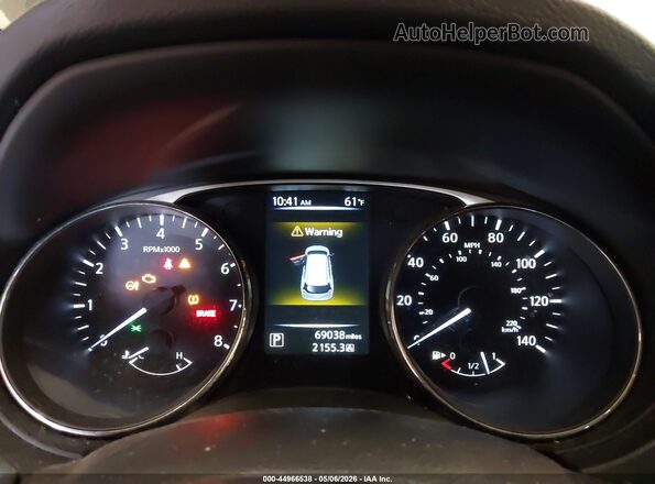 KNMAT2MV4GP715944 2016 NISSAN ROGUE Gray Вид задніх сидінь