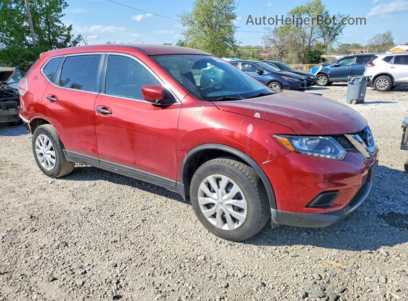 KNMAT2MV4GP728077 2016 NISSAN ROGUE Red 