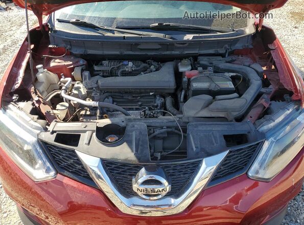 KNMAT2MV4GP728077 2016 NISSAN ROGUE Red 