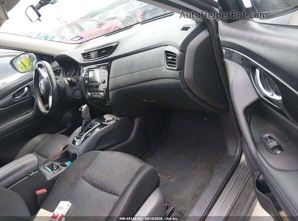 KNMAT2MV4HP567148 2017 NISSAN ROGUE Gray წინა სალონის ხედი