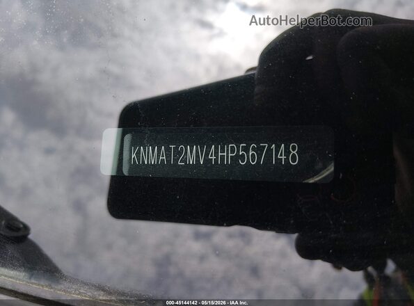 KNMAT2MV4HP567148 2017 NISSAN ROGUE Gray ძრავის განყოფილების ხედი