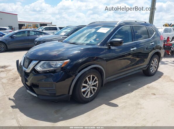 KNMAT2MV4HP619586 2017 NISSAN ROGUE Black Առջևի ձախ երեք քառորդ տեսարան