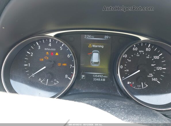 KNMAT2MV5GP624939 2016 NISSAN ROGUE Black Հետևի նստատեղերի տեսք