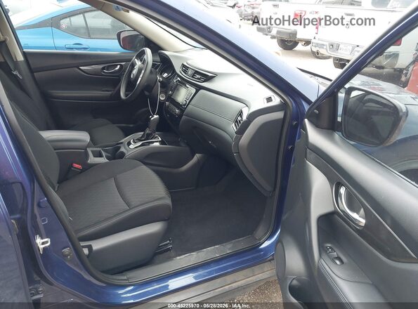 KNMAT2MV5JP595076 2018 NISSAN ROGUE Blue წინა სალონის ხედი