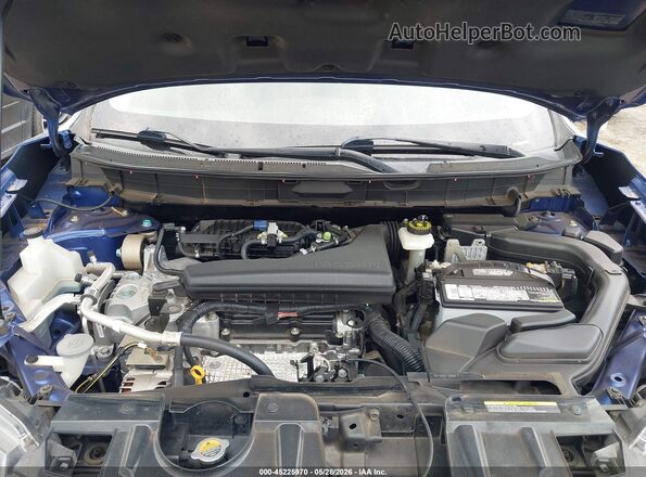 KNMAT2MV5JP595076 2018 NISSAN ROGUE Blue უკანა ხედი