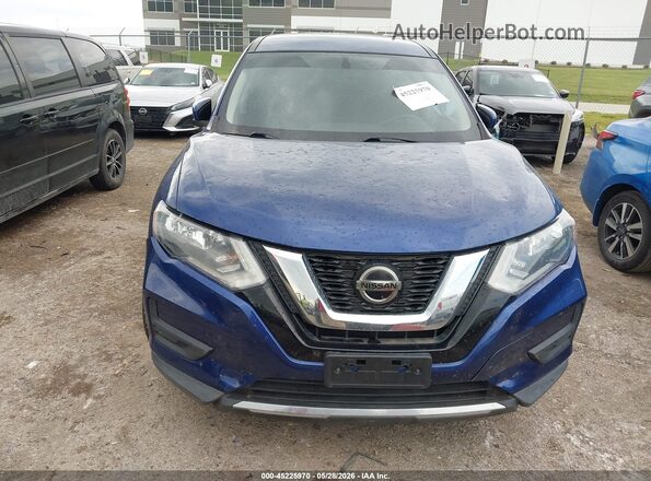 KNMAT2MV5JP595076 2018 NISSAN ROGUE Blue ხელსაწყოთა პანელის ხედი