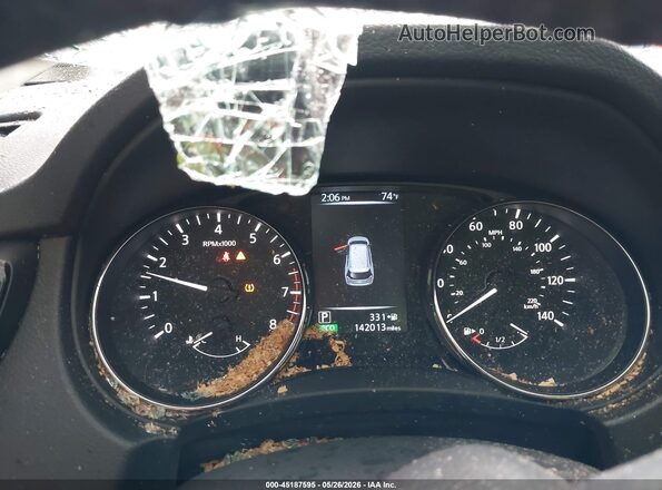 KNMAT2MV6HP565062 2017 NISSAN ROGUE Gray Հետևի նստատեղերի տեսք