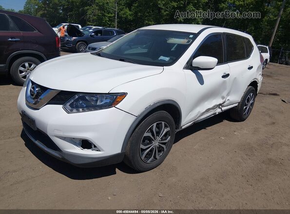 KNMAT2MV7GP697682 2016 NISSAN ROGUE White Przód lewy