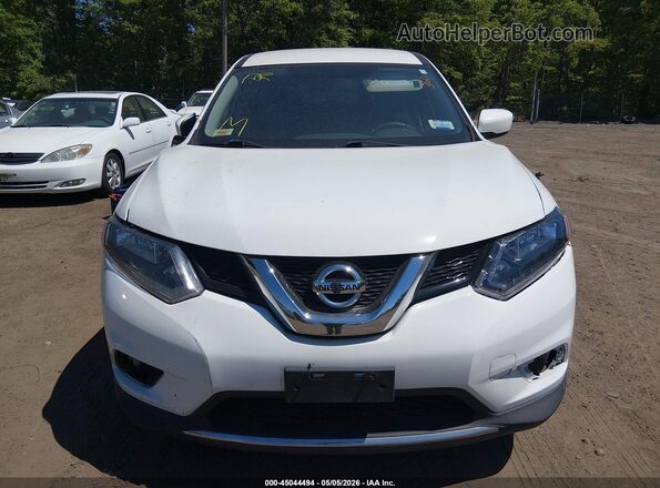 KNMAT2MV7GP697682 2016 NISSAN ROGUE White Widok zestawu wskaźników