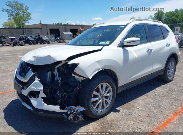 KNMAT2MV7KP510613 2019 NISSAN ROGUE White წინა მარცხენა ხედი სამი მეოთხედიდან