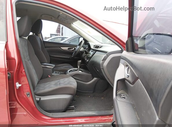 KNMAT2MV8GP652735 2016 NISSAN ROGUE Бордовый Вид салона спереди