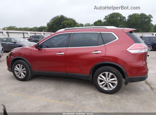 KNMAT2MV8GP652735 2016 NISSAN ROGUE Бордовый Панорамный вид салона 360°