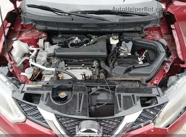 KNMAT2MV8GP652735 2016 NISSAN ROGUE Бордовый Вид сзади