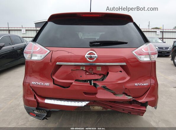 KNMAT2MV8GP652735 2016 NISSAN ROGUE Бордовый Вид спереди