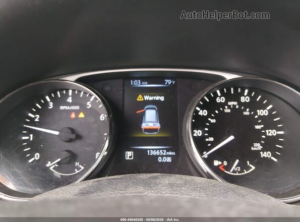 KNMAT2MV8GP652735 2016 NISSAN ROGUE Бордовый Вид задних сидений
