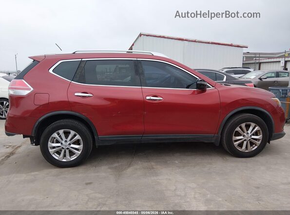KNMAT2MV8GP652735 2016 NISSAN ROGUE Бордовый 