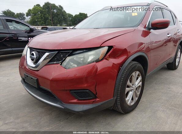 KNMAT2MV8GP652735 2016 NISSAN ROGUE Бордовый 