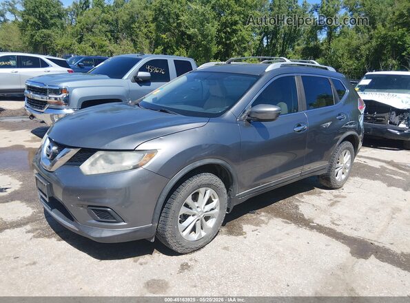 KNMAT2MV9GP656650 2016 NISSAN ROGUE Gray Передня ліва чверть