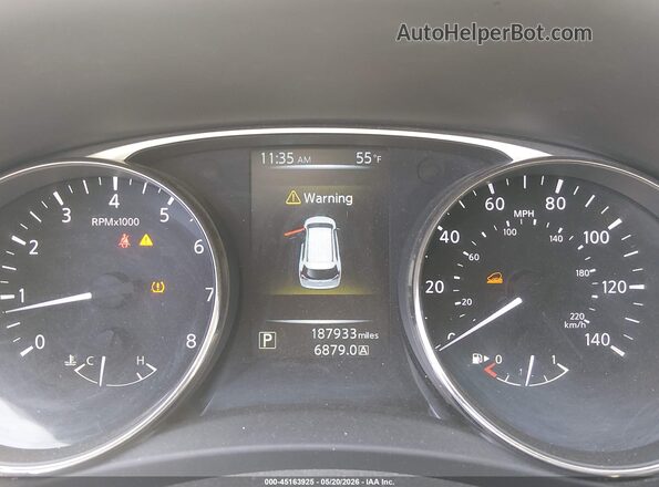 KNMAT2MV9GP656650 2016 NISSAN ROGUE Gray Вид задніх сидінь