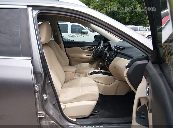 KNMAT2MV9GP656650 2016 NISSAN ROGUE Gray Вид салону спереду