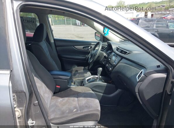 KNMAT2MV9GP727541 2016 NISSAN ROGUE Gray წინა სალონის ხედი