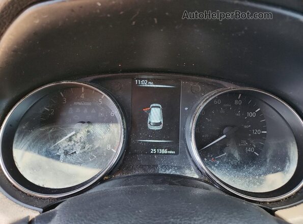 KNMAT2MV9HP601570 2017 NISSAN ROGUE Gray Vista del cuadro de instrumentos