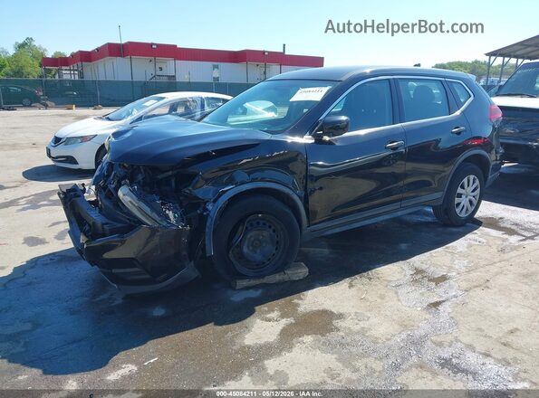 KNMAT2MV9JP515472 2018 NISSAN ROGUE Black Առջևի ձախ երեք քառորդ տեսարան