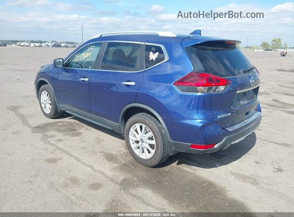 KNMAT2MV9JP568902 2018 NISSAN ROGUE Синий Задняя левая четверть