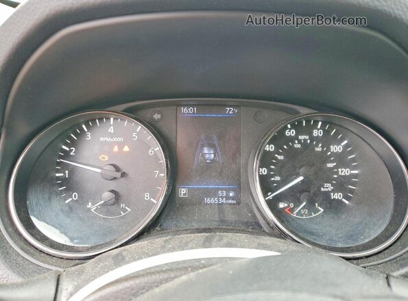 KNMAT2MV9KP552832 2019 NISSAN ROGUE Black Вид щитка приладів