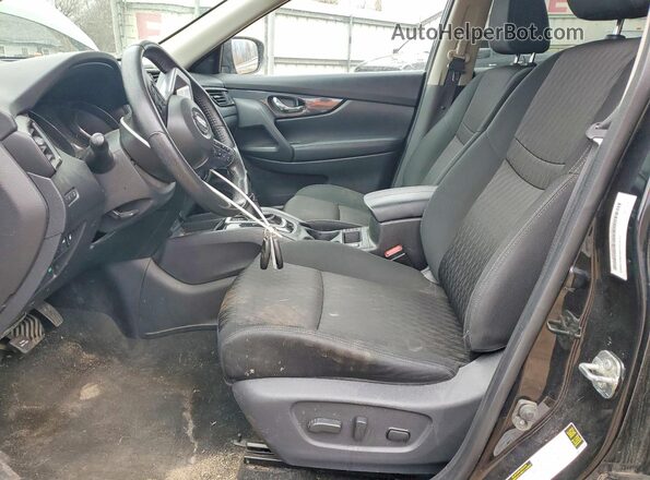 KNMAT2MV9KP552832 2019 NISSAN ROGUE Black Вид салону спереду