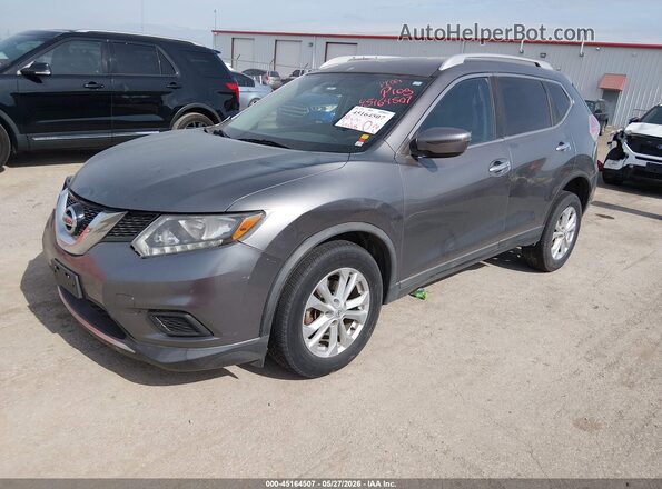 KNMAT2MVXGP700574 2016 NISSAN ROGUE Серый Передняя левая четверть