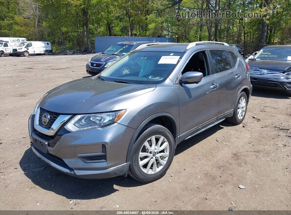 KNMAT2MVXJP609313 2018 NISSAN ROGUE Pewter Առջևի ձախ երեք քառորդ տեսարան