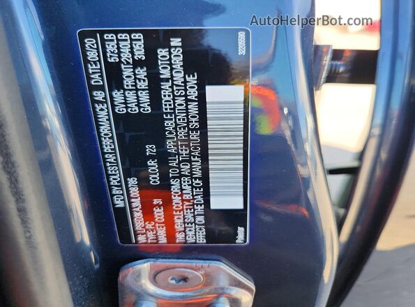 LPSED3KA3ML008785 2021 POLESTAR 2 Серый Вид подкапотного пространства