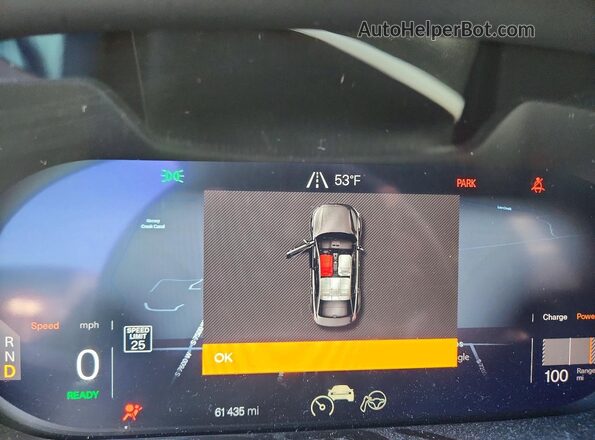 LPSED3KA5NL075325 2022 POLESTAR 2 Black Widok zestawu wskaźników