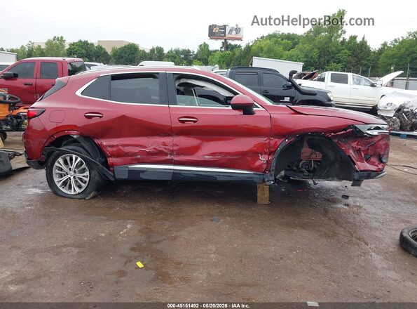 LRBAZLR45ND139234 2022 BUICK ENVISION Red Widok zestawu wskaźników
