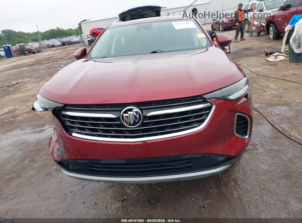 LRBAZLR45ND139234 2022 BUICK ENVISION Red Widok deski rozdzielczej