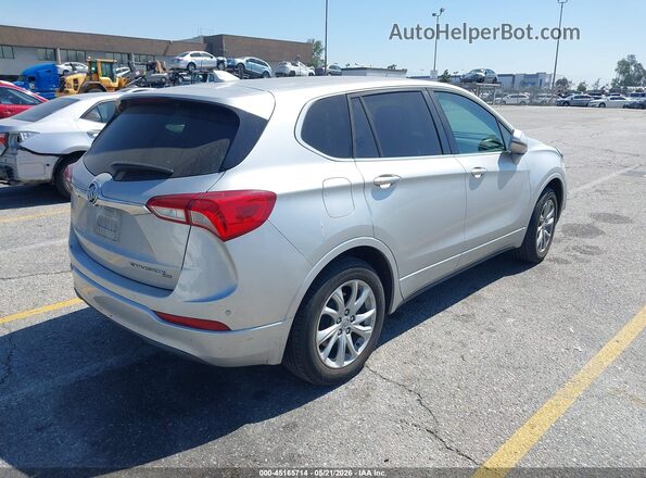 LRBFX1SA0KD003640 2019 BUICK ENVISION Silver Rear right