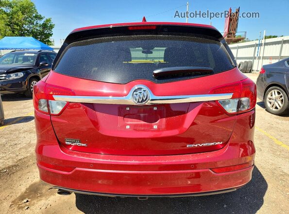 LRBFX1SA1JD084565 2018 BUICK ENVISION Red უკანა ხედი