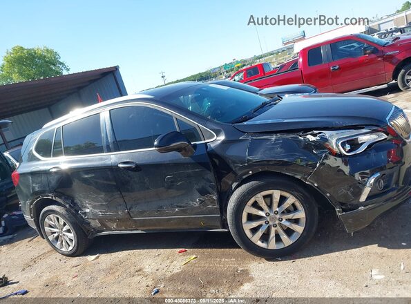 LRBFX1SA3JD007888 2018 BUICK ENVISION Черный Вид задней части салона