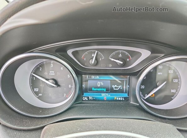 LRBFX2SA0LD102725 2020 BUICK ENVISION Black Instrument cluster view