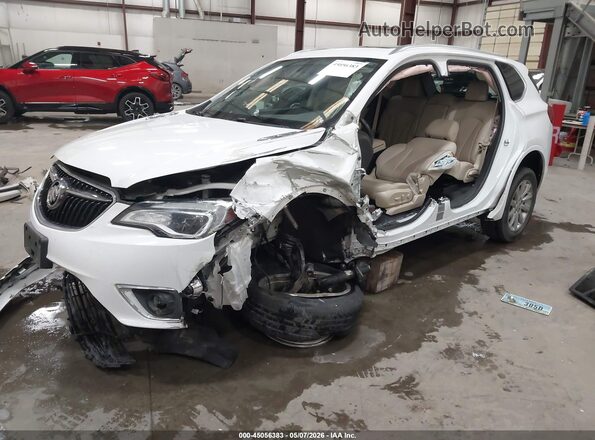 LRBFX2SA2KD026617 2019 BUICK ENVISION White Առջևի ձախ երեք քառորդ տեսարան