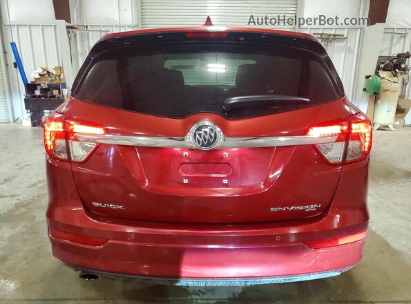 LRBFX2SA5JD115225 2018 BUICK ENVISION Red Rear view